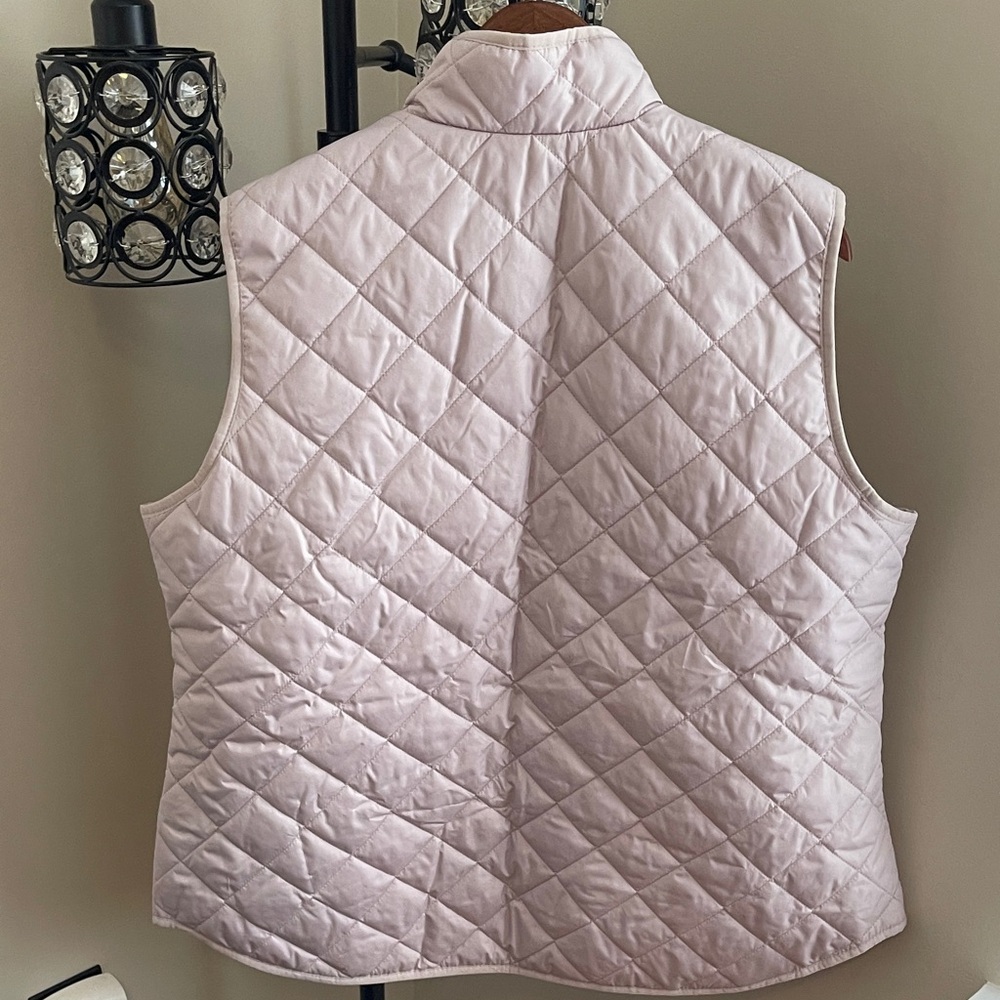 Old Navy Beige & Black Quilted Vest - Picture 4 of 7